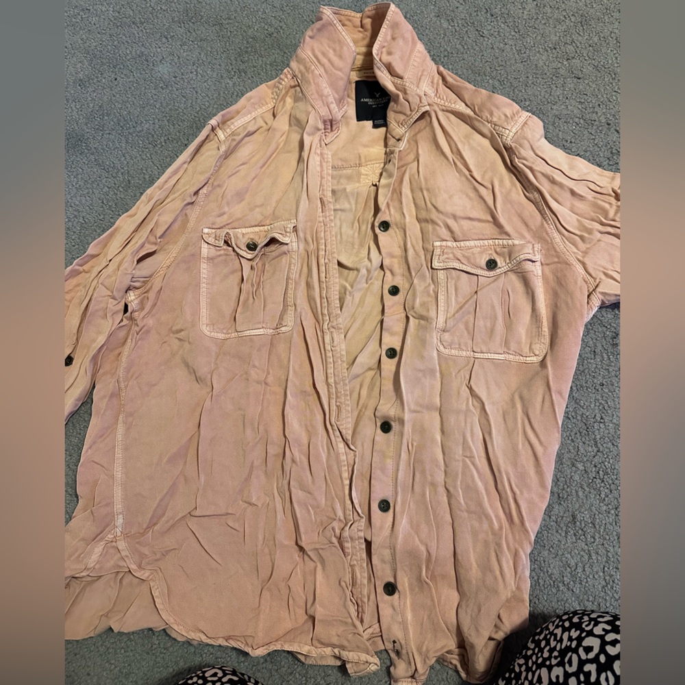 Pink Button Up Long Sleeve